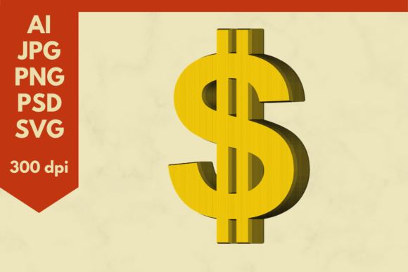 3D Dollar Icon: Premium Graphics for Modern Branding