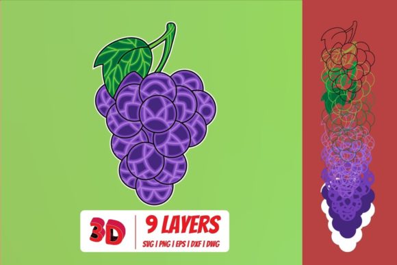 3D Grape SVG Cut File Review