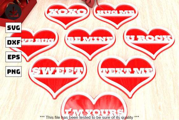 3D Message Heart Cut File: Graphics for Modern Crafts