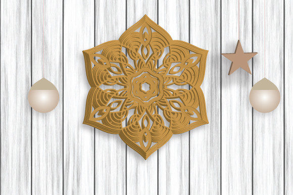 3d Mom s Decorative Layer Mandala SVG for Crafts and Graphics