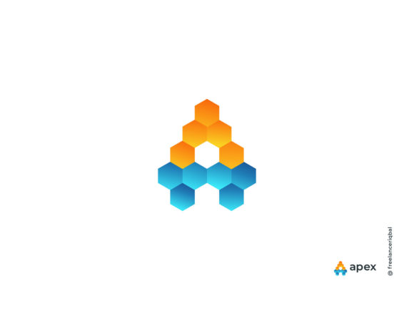 A 3D Modern Letter Logo Mark for Graphics and Logos