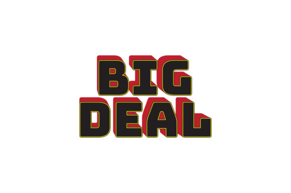 Big DEAL 3D Text Effect Vector for Graphics and Graphic Templates