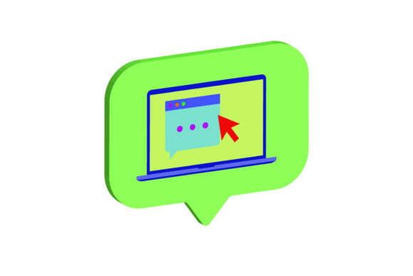 Laptop 3D Icon Message: A Graphic Design Asset for Modern Freebies