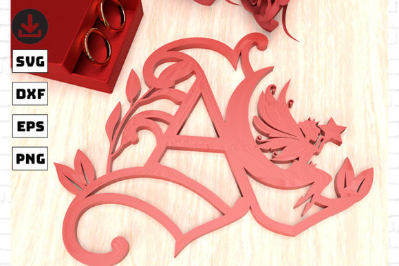 LETTTER a 3D with FAIRY: A Graphic Design Asset for Crafts